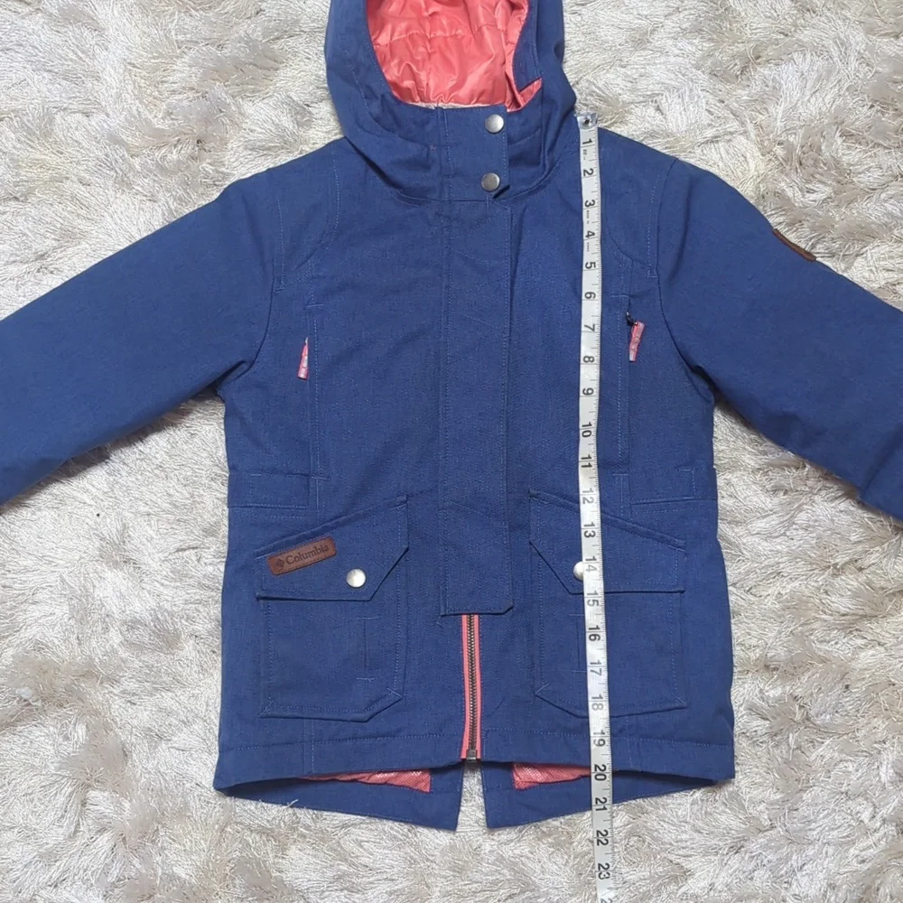 Columbia Boy's Barlow Pass Blue Down Insulated Synthetic Top Jacket XS - Picture 7 of 12